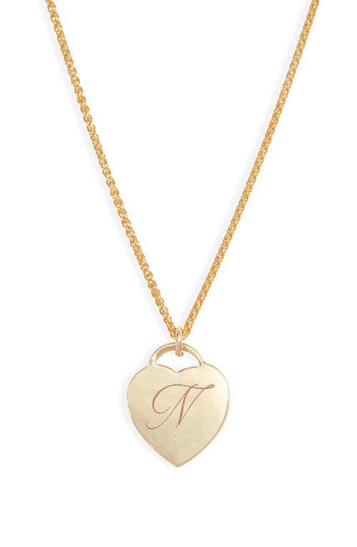 SET & STONES SET & STONES ALICE INITIAL HEART PENDANT NECKLACE