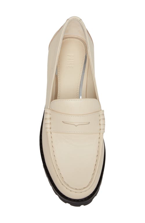 Shop Paige Ellis Platform Penny Loafer In Bone