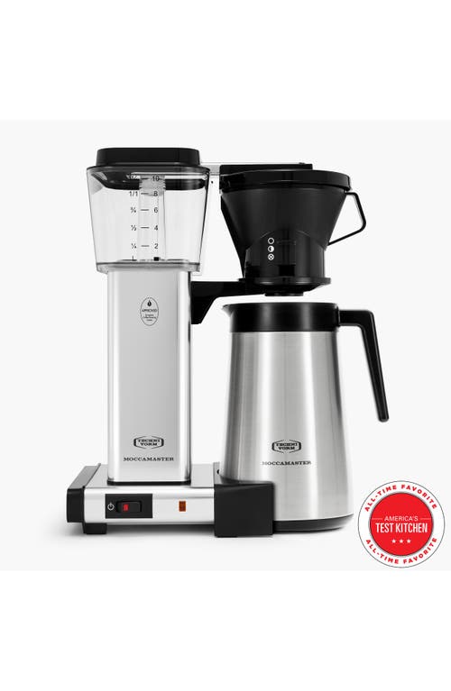 Moccamaster KBT Thermal Coffee Brewer in Polished Silver at Nordstrom