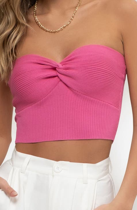 Strapless Rib Top