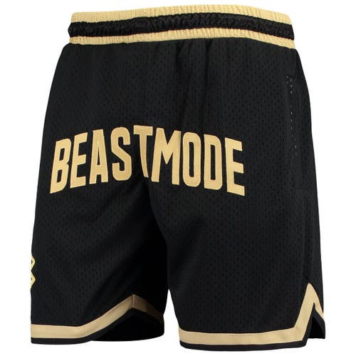 New Jersey Sets Men's Black/Gold Beast Mode Varsity Basketball Shorts
