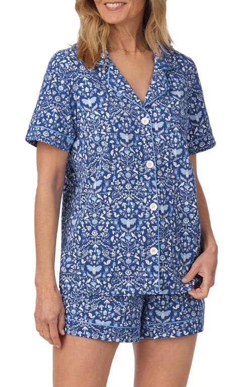 BedHead Pajamas Print Organic Cotton Jersey Short Pajamas in Through The Woods 