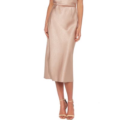 Bardot Mila Satin Skirt, Pink