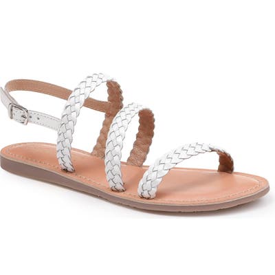 Splendid Truman Braided Slingback Sandal, White