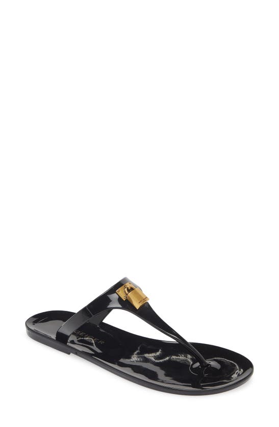 Kurt Geiger Brixton Jelly Sandal In Black