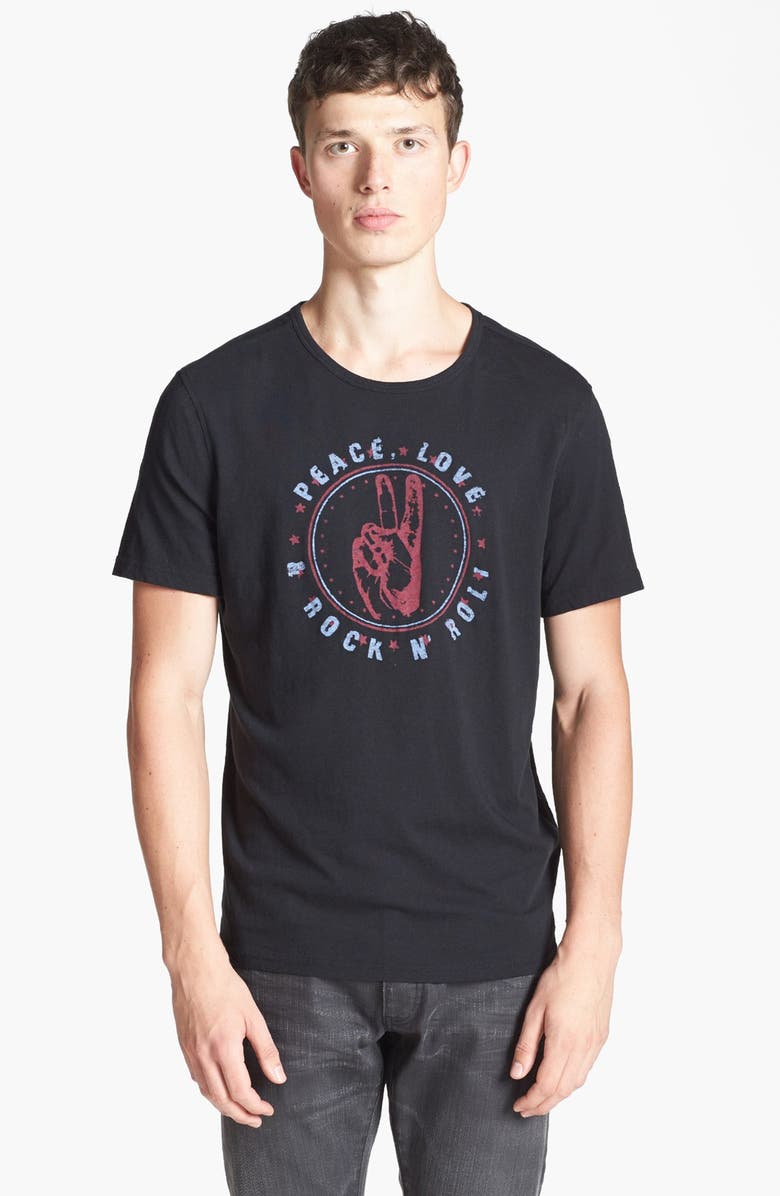 John Varvatos Star USA 'Peace, Love & Rock N' Roll' T-Shirt | Nordstrom
