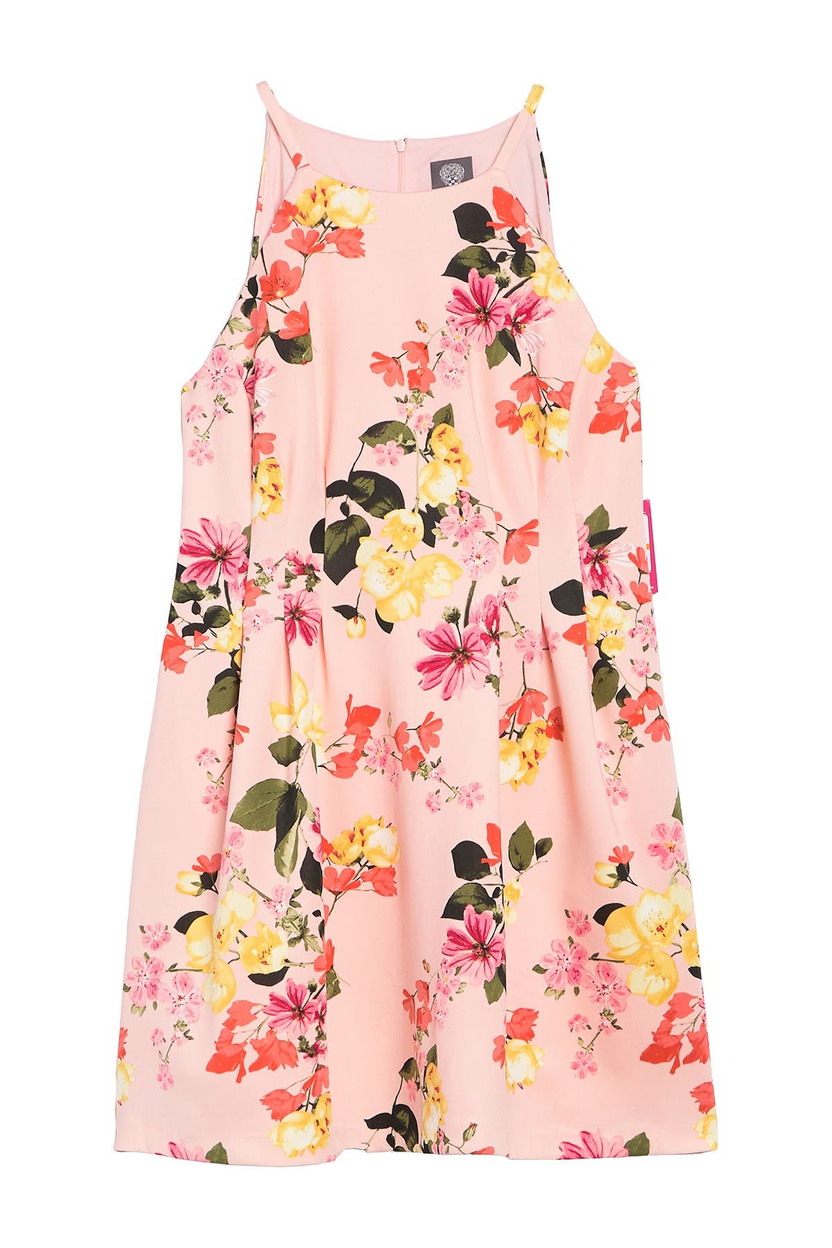 vince camuto yellow floral dress