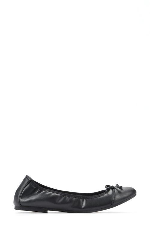 White Mountain Footwear Sunnyside Ii Ballet Flat In Black/smooth