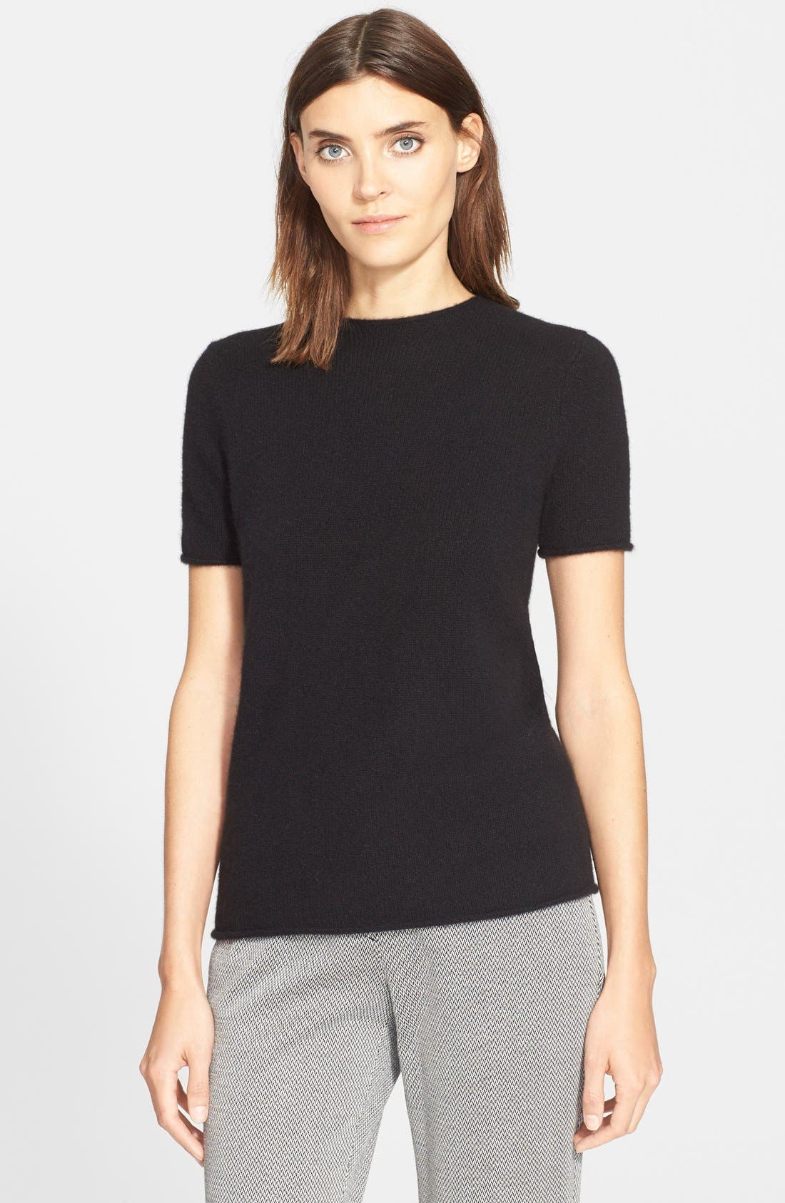 theory rolled cashmere tee