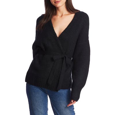 1.state Belted Cardigan, Black