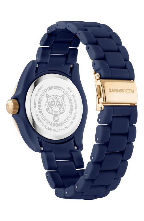 Philipp Plein Sport The Scratch Silicone Strap Watch, 38mm In Blue