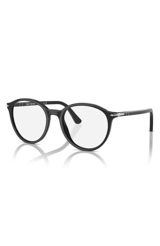 PERSOL PERSOL PHANTOS 56MM POLARIZED ROUND SUNGLASSES 