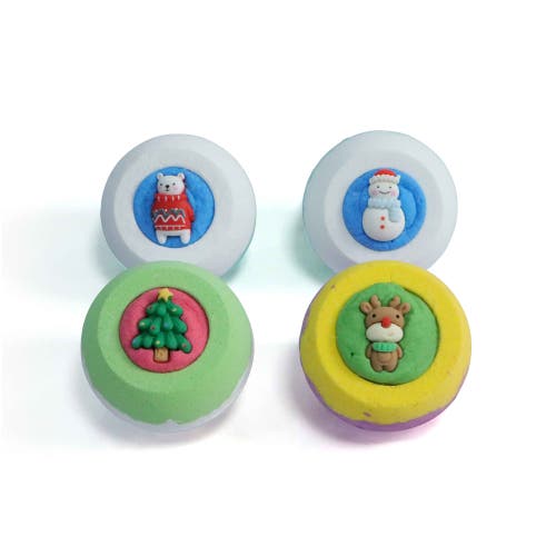 Pursonic Happy Holidays Aromatherapy Bath Bombs In Green