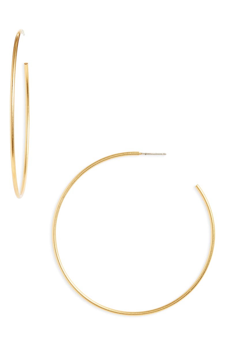 Oversized hoop earrings gold kce 250bt