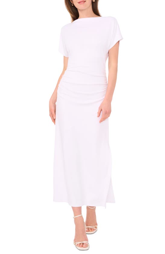 Shop Halogen Dolman Sleeve Midi Dress In Bright White