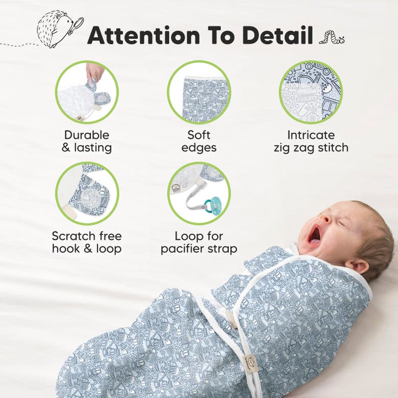 Shop Keababies 3-pack Soothe Swaddle Wraps In Excavation