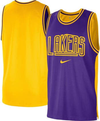 Women's Los Angeles Lakers Gold & Split Dress Jersey - All