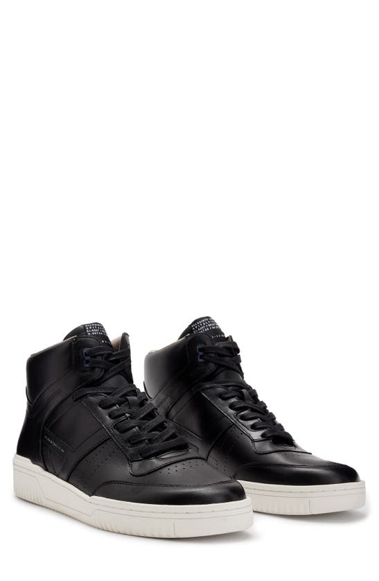 Allsaints Pro High Top Sneaker In Black