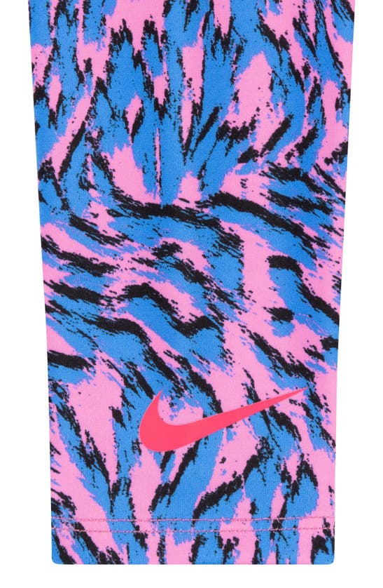 Nike Kids' Just Do It Logo Graphic T-shirt & Leggings Set In Playful Pink