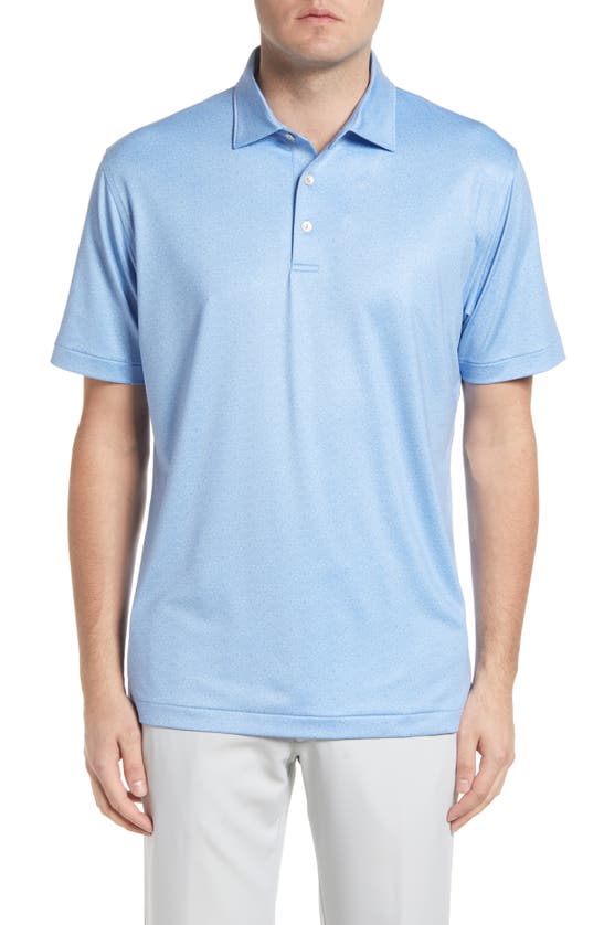 Peter Millar Solid Performance Polo In Cottage Blue