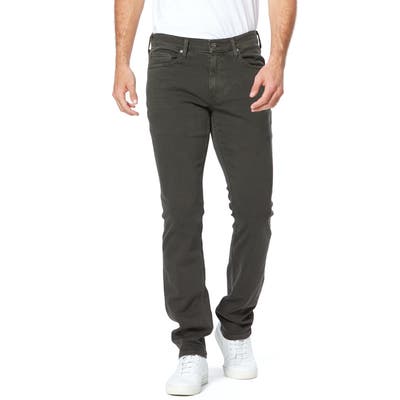 Paige Transcend Federal Slim Straight Leg Jeans, Black