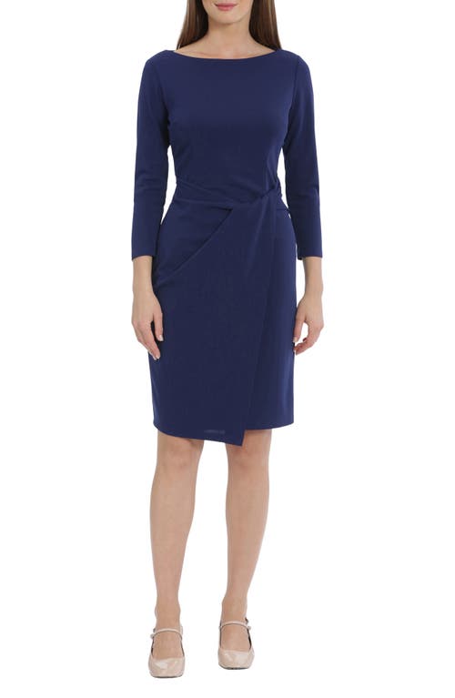 Maggy London Faux Wrap Sheath Dress Ocean Cavern at Nordstrom,