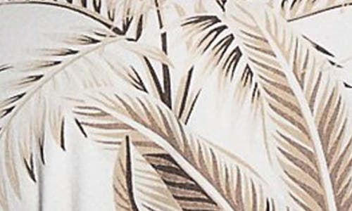 Guess Women's Tobacco Palms Printed Corset T-shirt In Cream White