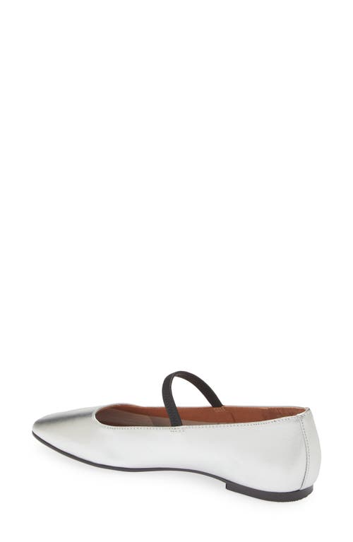 Shop Madewell The Greta Ballet Flat In Silver