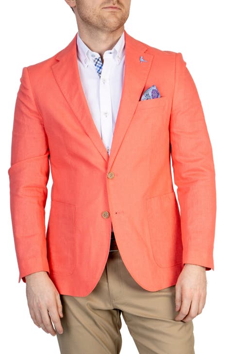 Shop Solid Formal Blazer with Long Sleeves and Notched Lapel Online