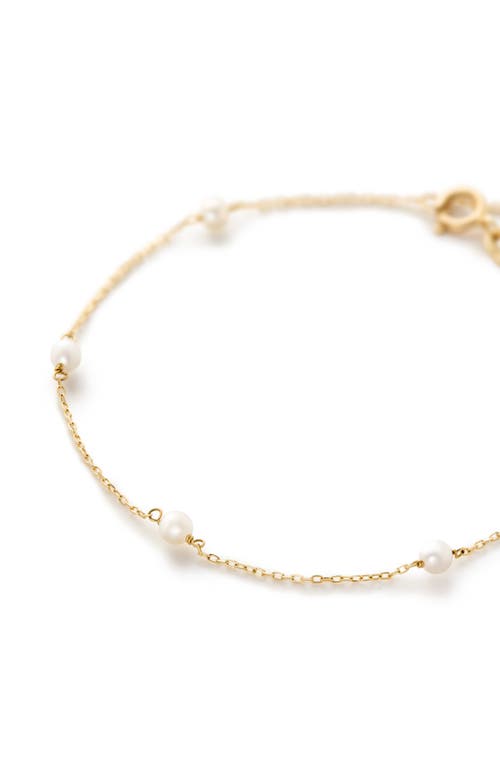 Ana Luisa Gold Pearl Bracelet In Gold