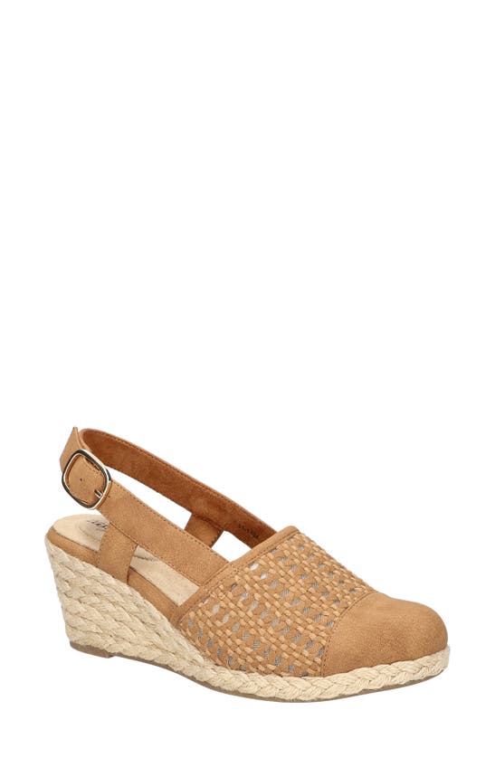 Easy Street Taffy Wedge Pump In Tan