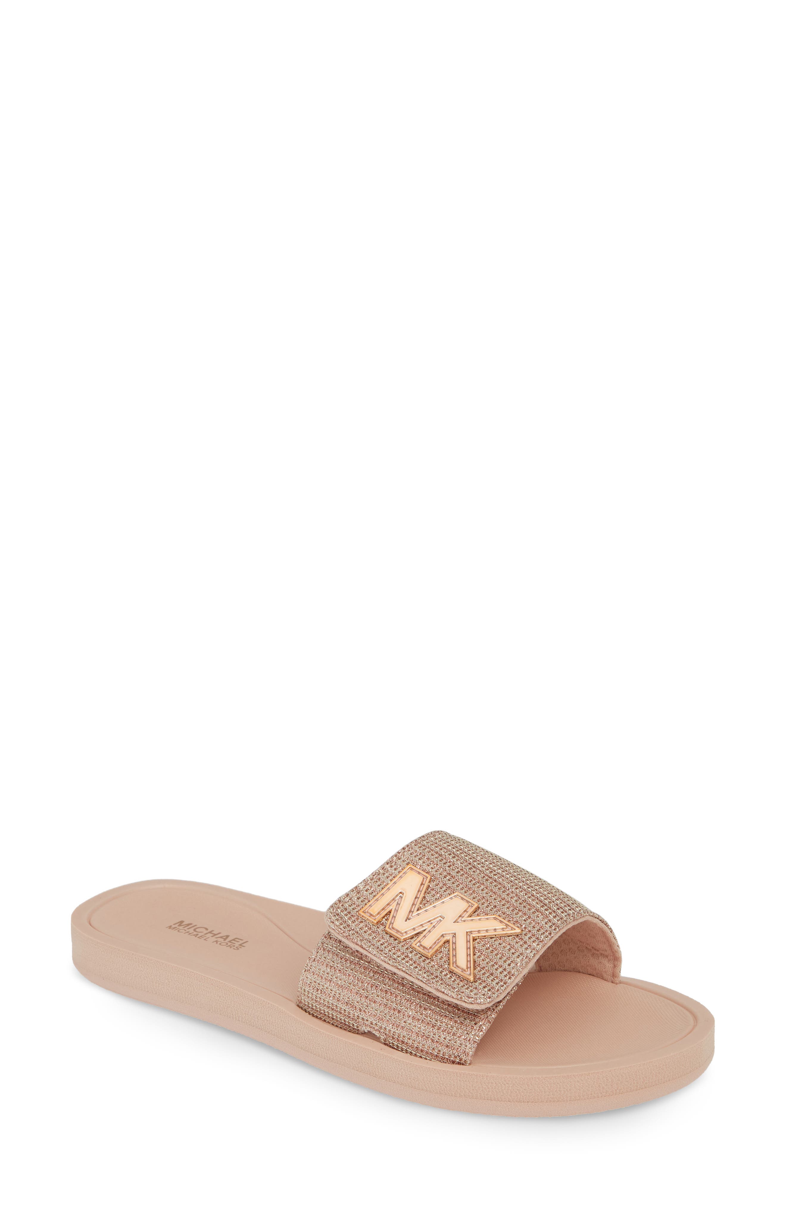 MICHAEL Michael Kors MK Logo Slide Sandal (Women) | Nordstrom