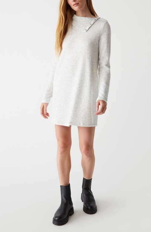 Michael Stars Carlotta Long Sleeve Knit Minidress in Chalk 