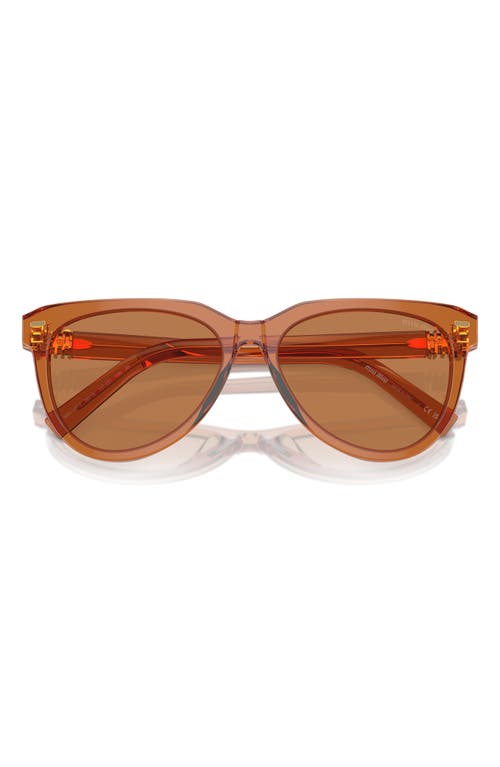 Miu Miu 56mm Phantos Sunglasses In Caramel