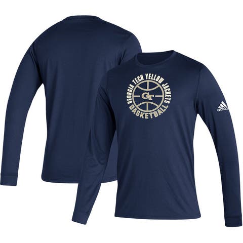 adidas Georgia Tech Yellow Jackets Sideline Strategy Glow Pregame T-shirt  At Nordstrom in Blue for Men