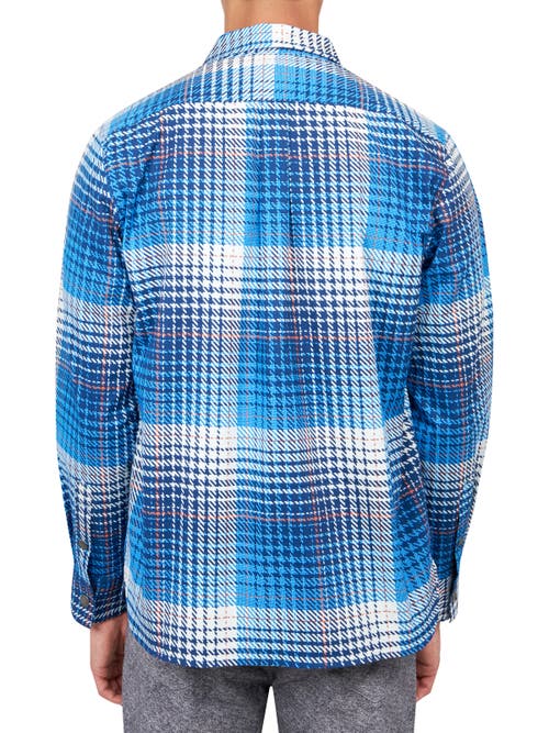 BROOKLYN BRIGADE BROOKLYN BRIGADE PLAID COTTON STRETCH SHIRT JACKET 