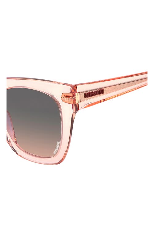 Shop Missoni 51mm Gradient Square Sunglasses In Peach
