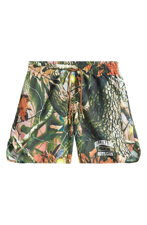 Shop Billionaire Boys Club Trail Mix Drawstring Nylon Shorts In Toffee