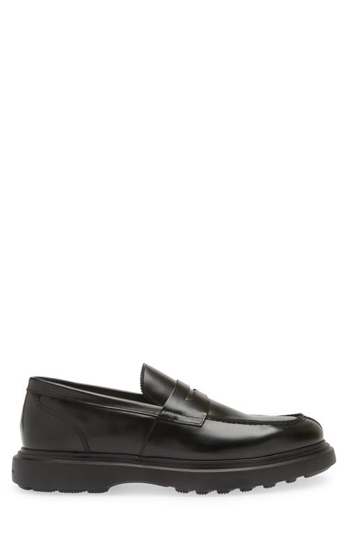 Shop Stuart Weitzman Alvin Penny Loafer In Black