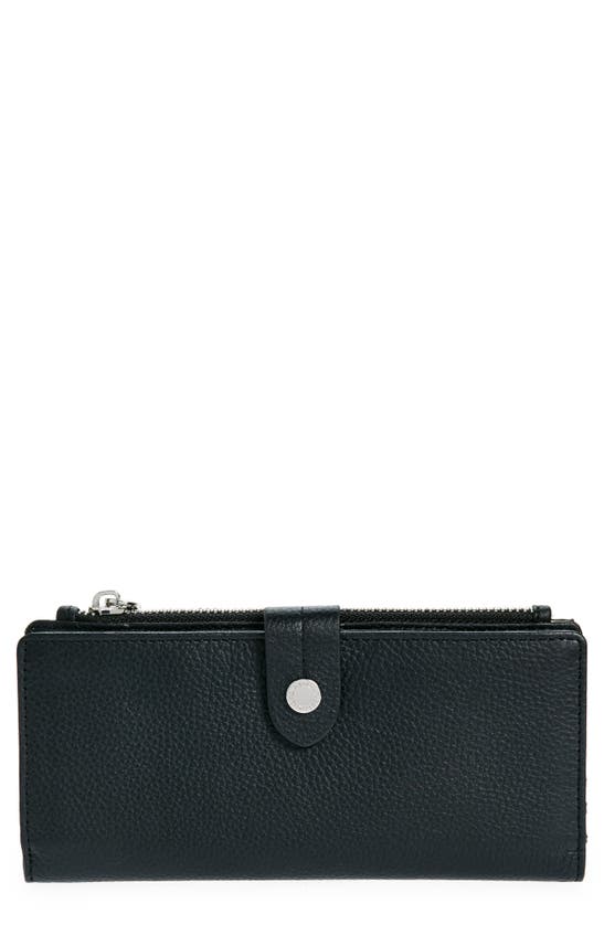 Shop Aimee Kestenberg Viliant Slim Leather Wallet In Black
