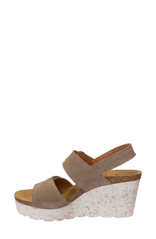 Shop Otbt Peasant Wedge Sandal In Greige