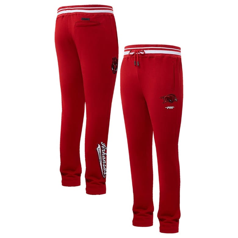 Shop Pro Standard Cardinal Arkansas Razorbacks Script Tail Fleece Sweatpants