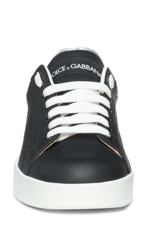 Dolce & Gabbana Dolce&gabbana Portofino Sneaker In Black/silver