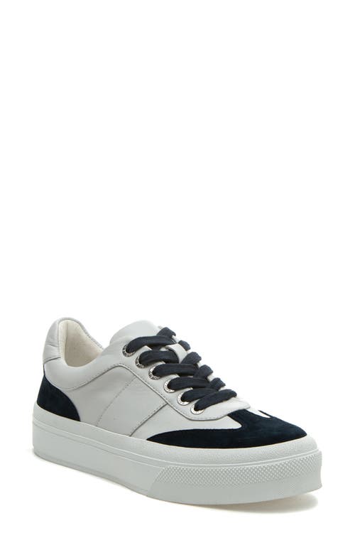 Shop J/slides Nyc Gabbie Platform Sneaker In White/navy