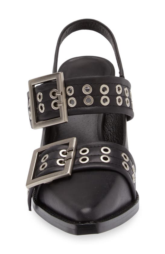 Jeffrey Campbell Carlie Slingback Pump In Black Silver