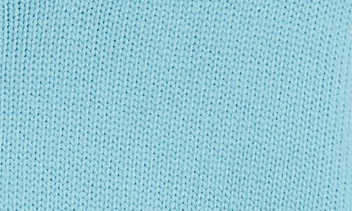 Shop Balmain Logo Wool Blend Sweater In Snc Light Blue/white
