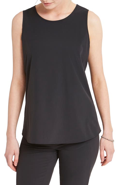 NIC+ZOE Tech Stretch Tank in Black Onyx