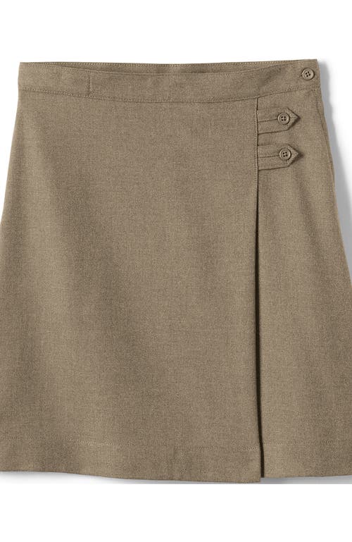 LANDS' END LANDS' END SCHOOL UNIFORM GIRLS SOLID A-LINE SKIRT BELOW THE KNEE 