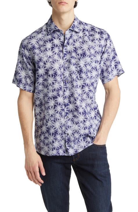 Peter Millar Key Cove Short Sleeve Linen Sport Shirt