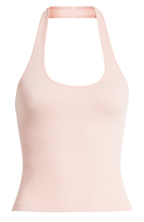 Shop Bp. Rib Halter Top In Pink Sky